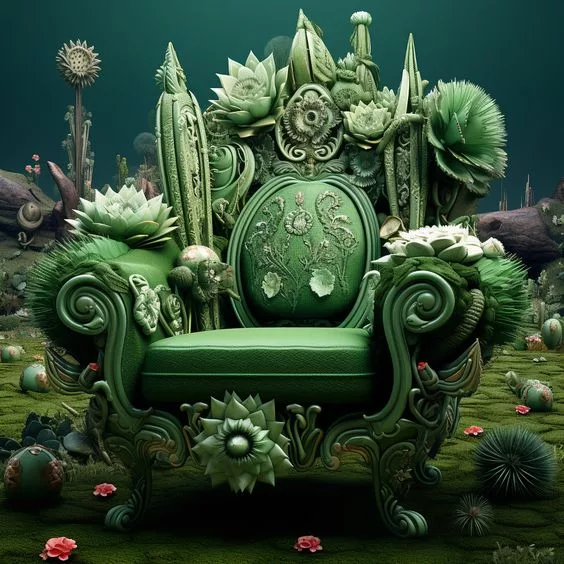 Cactus Shaped Chair: Custom Options & Unique Upholstery Choices