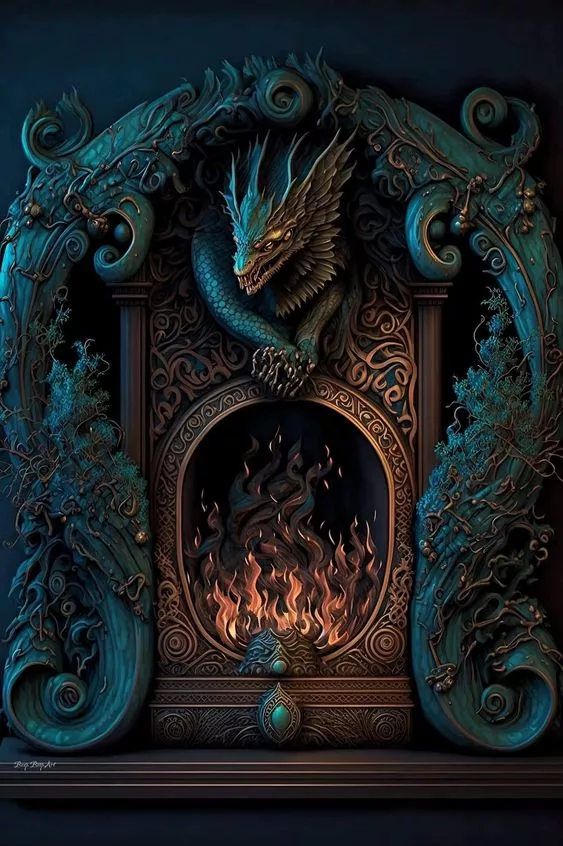 Functional Features of Dragon-Themed Fireplaces