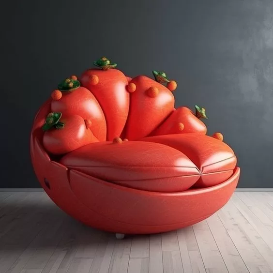 Customizable Options for Fruit-Shaped Chairs