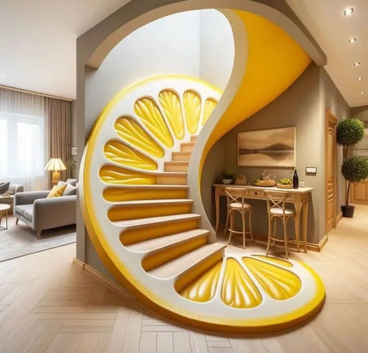 Creative Fruit-Inspired Staircase Ideas