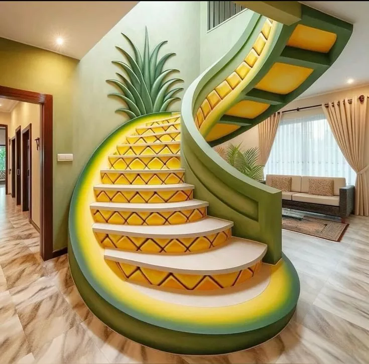 Overview of Fruit-Inspired Staircase Designs