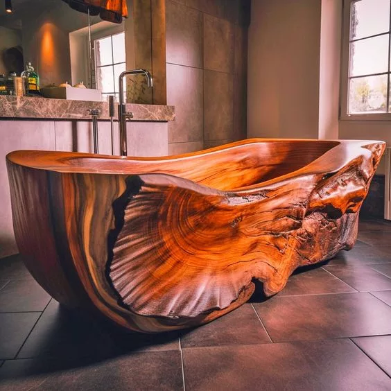 Sustainable Wood and Resin Bathtub Choices