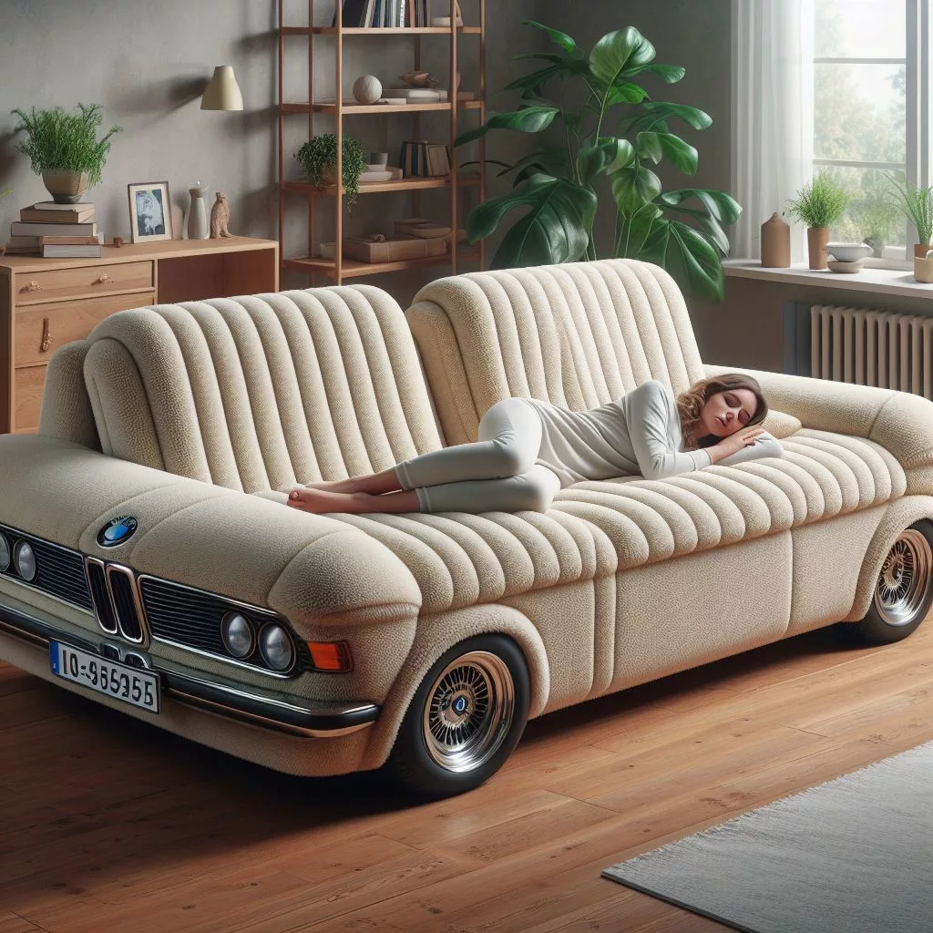 Transform Your Living Space into a Motorsport Oasis: The BMW Inspired Fabric Sofa