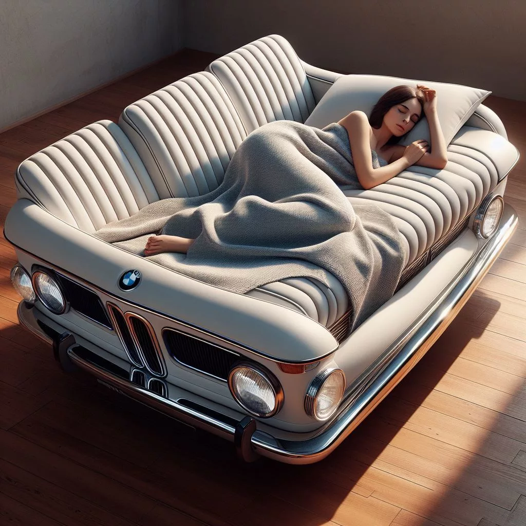 The Pinnacle of Automotive-Inspired Home Decor: The BMW Inspired Fabric Sofa