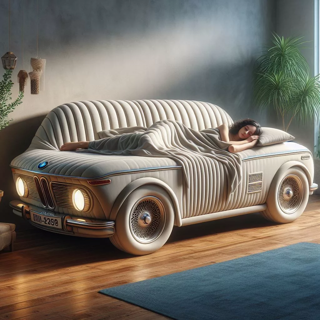 Experience the Thrill of Driving in Your Own Home: The BMW Inspired Fabric Sofa