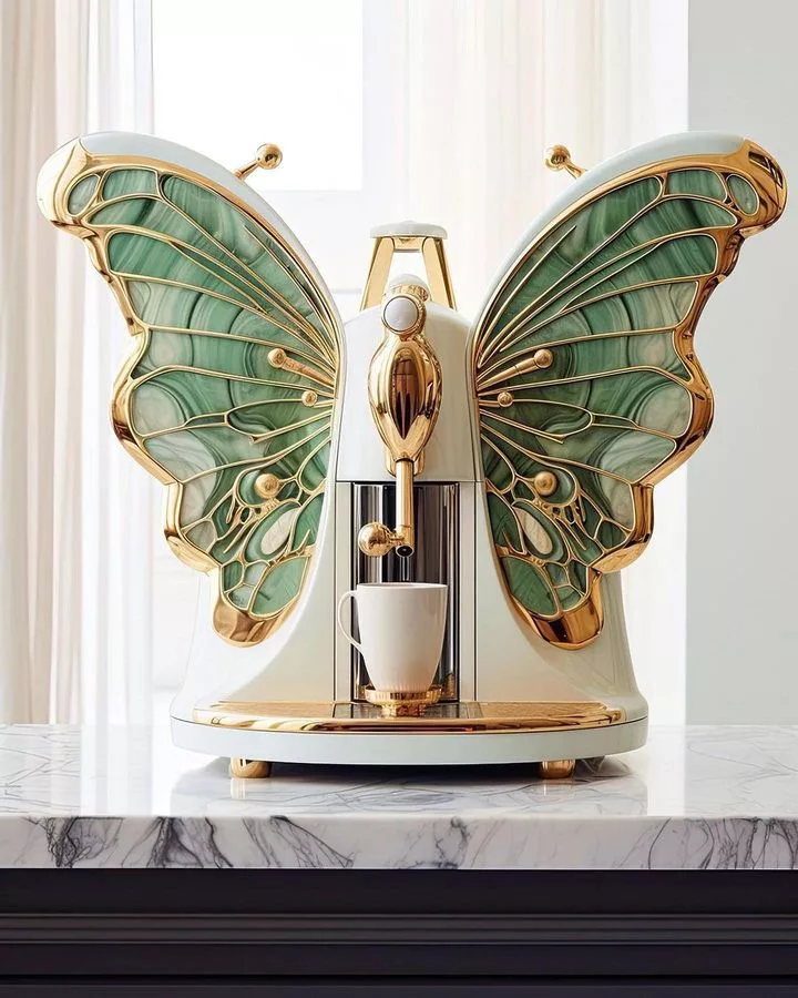 Butterfly Inspired Coffee Machine: Graceful Design Explored