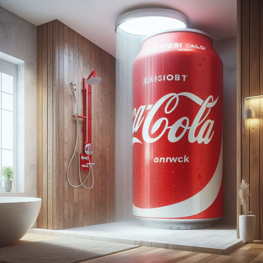 Pouring Purity: The Can of Coke Shaped Shower