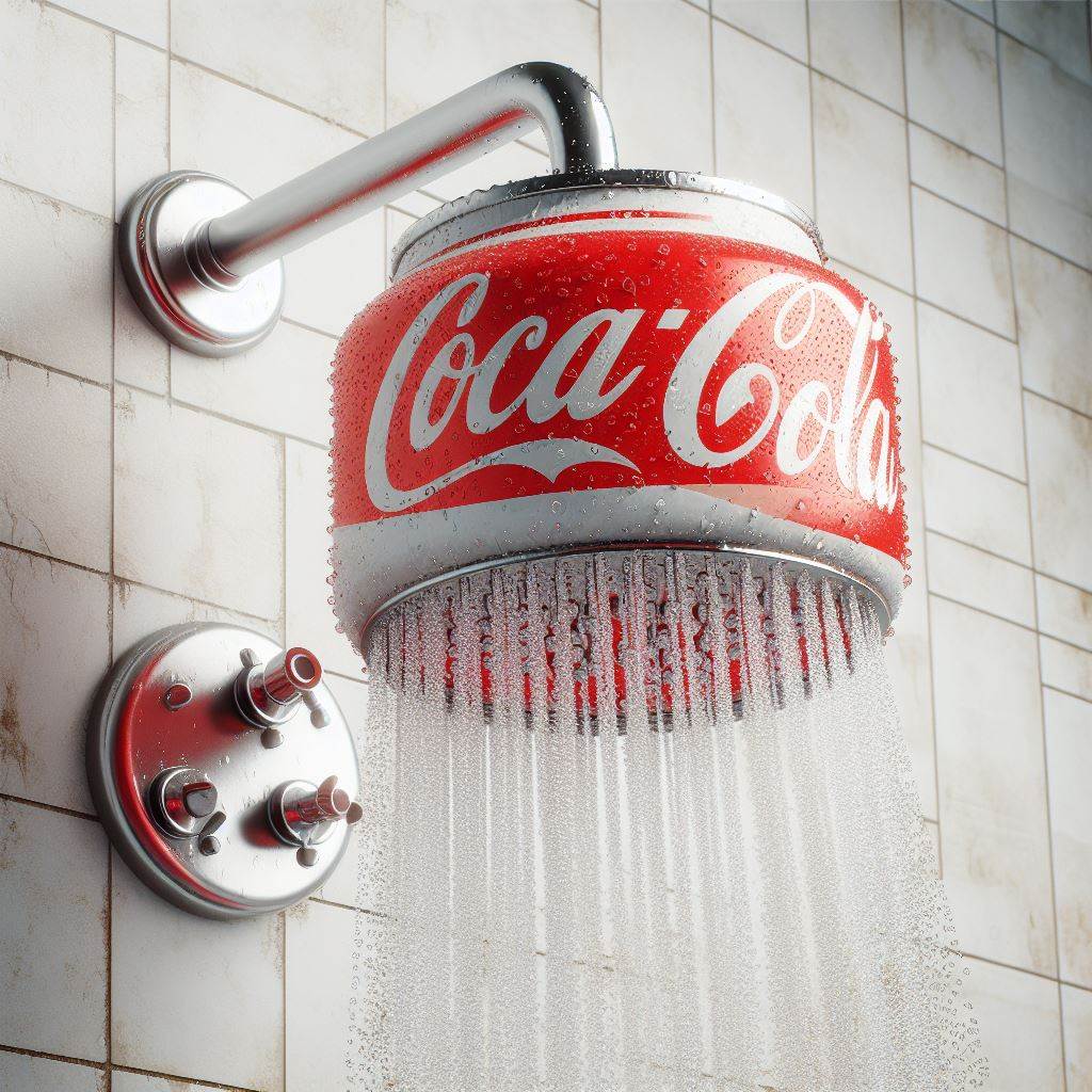 Experience the Sweetness of a Clean Shower: The Can of Coke Shaped Shower