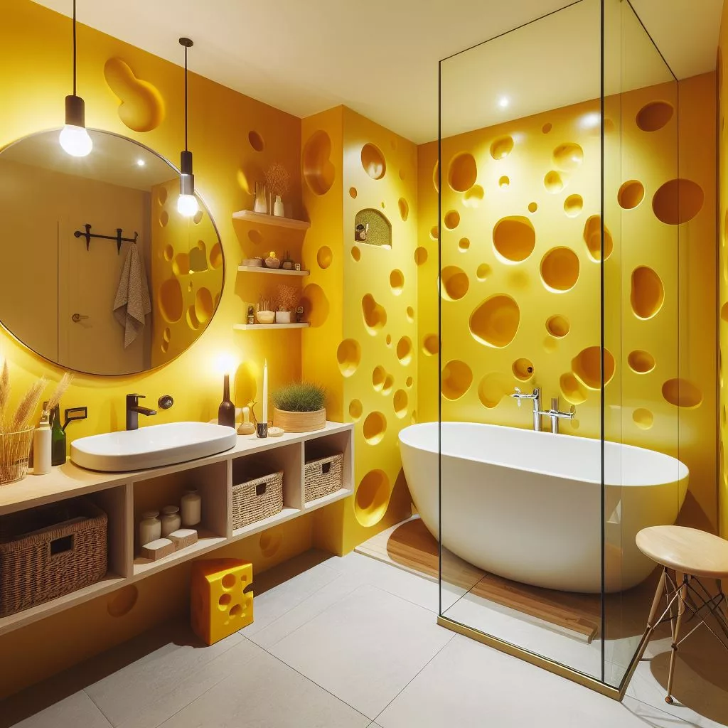 10 Cheese-Inspired Bathroom Designs That Will Make You Say Cheese