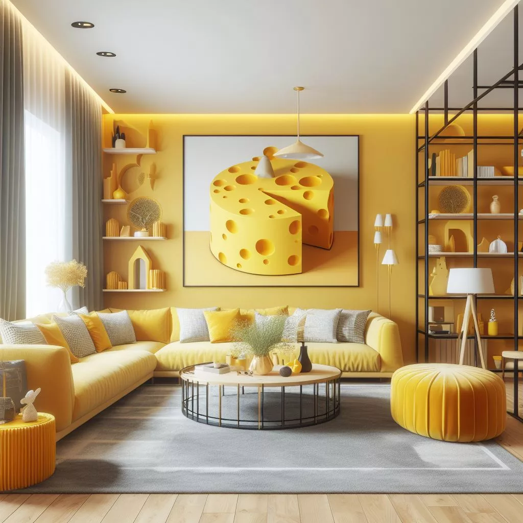 Embracing the Eccentricity of Cheese-Shaped Living Rooms