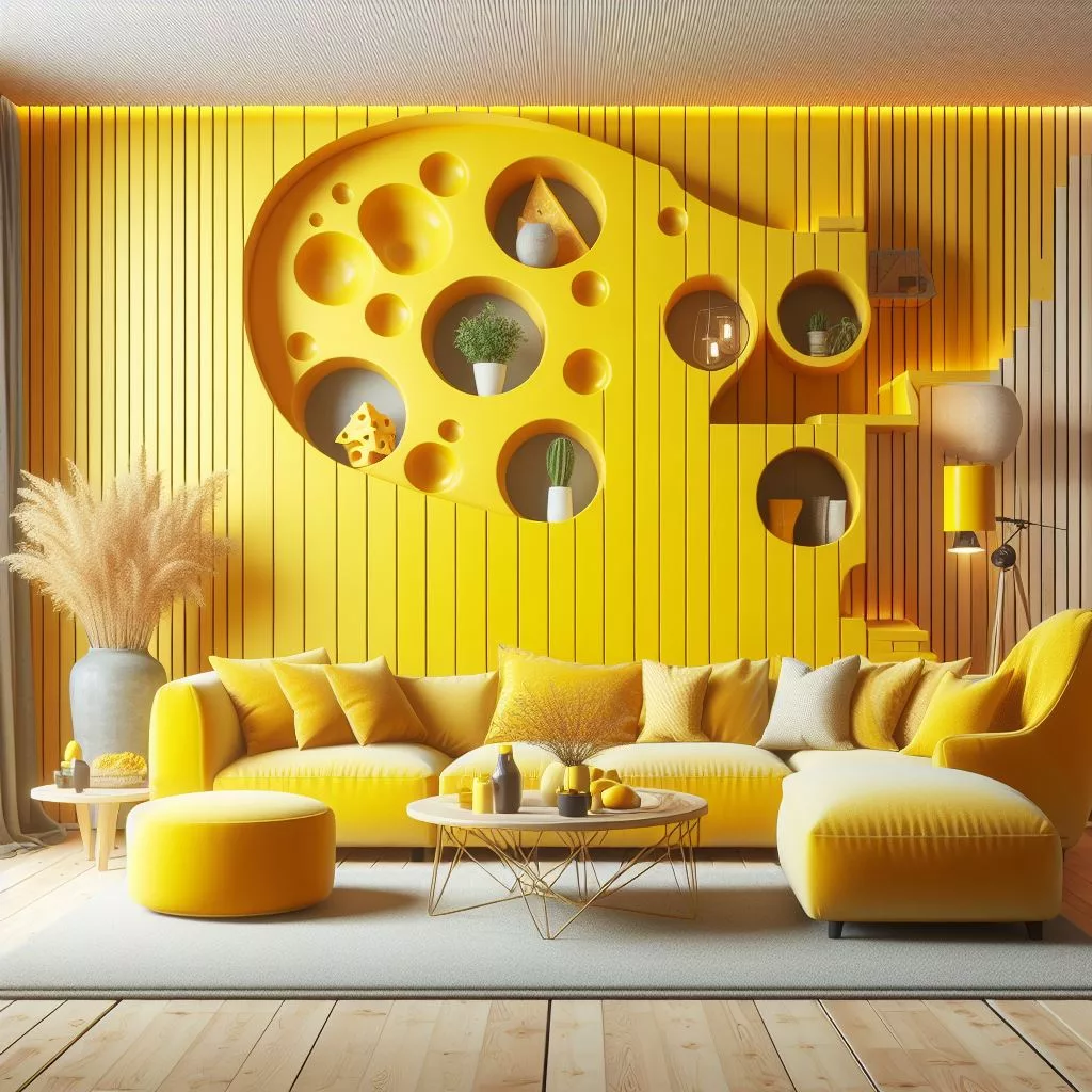 Embracing the Eccentricity of Cheese-Shaped Living Rooms