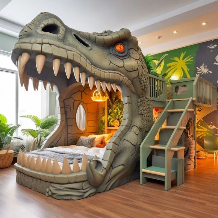 Dinosaur Shaped Bunk Beds: Unveiling T-Rex Adventures