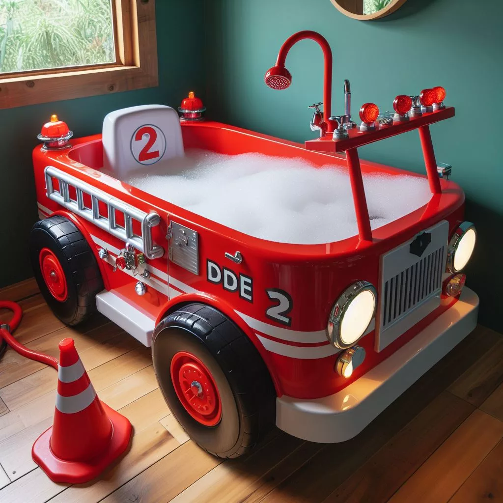 Fire Truck Shaped Bathtub vs. Traditional Bathtub: Which One is Right for Your Child?