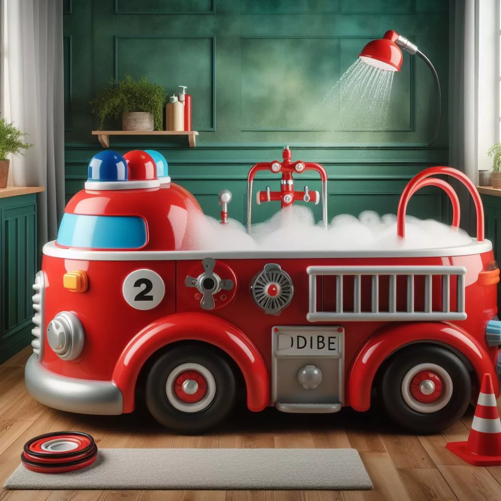 Fire Truck Shaped Bathtubs: A Fun and Educational Addition to Any Child's Bathroom