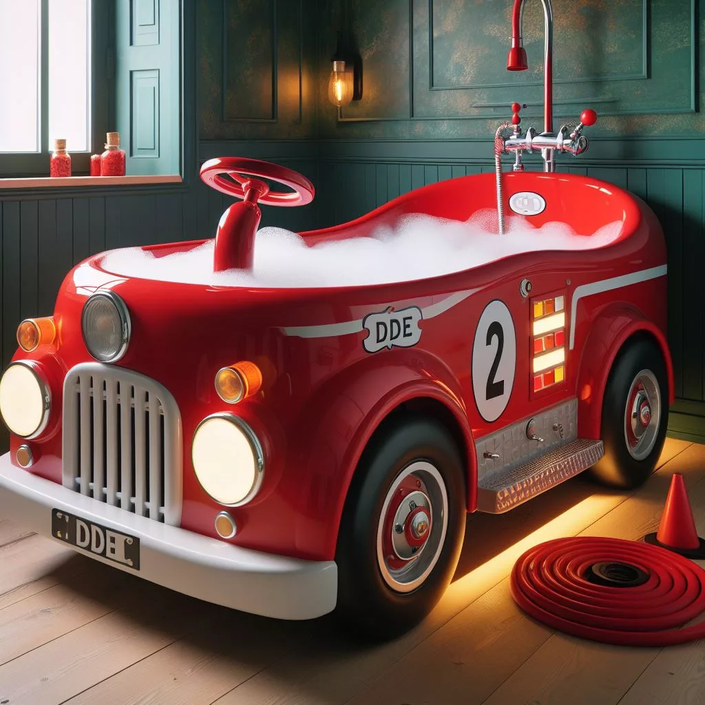 Fire Truck Shaped Bathtubs: A Unique and Educational Bathtime Experience