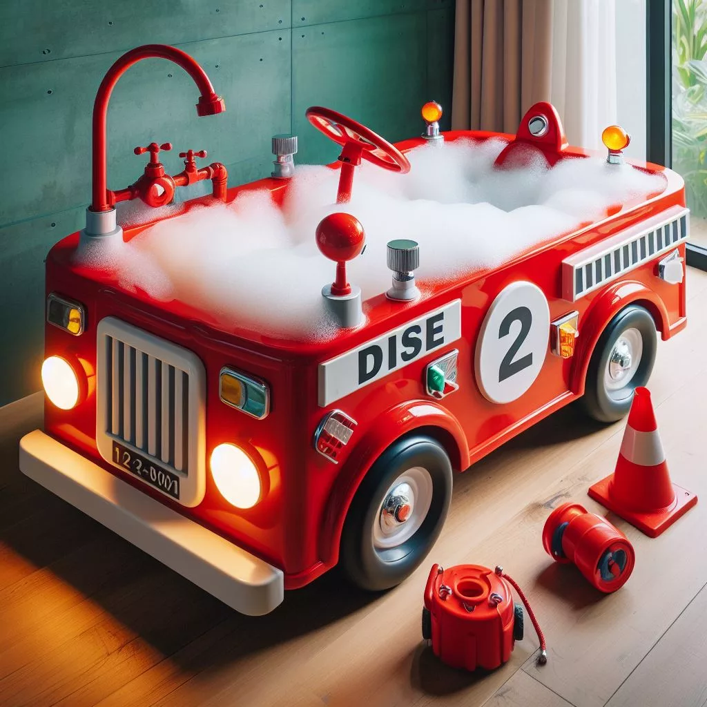 Fire Truck Shaped Bathtubs: A Unique and Educational Bathtime Experience