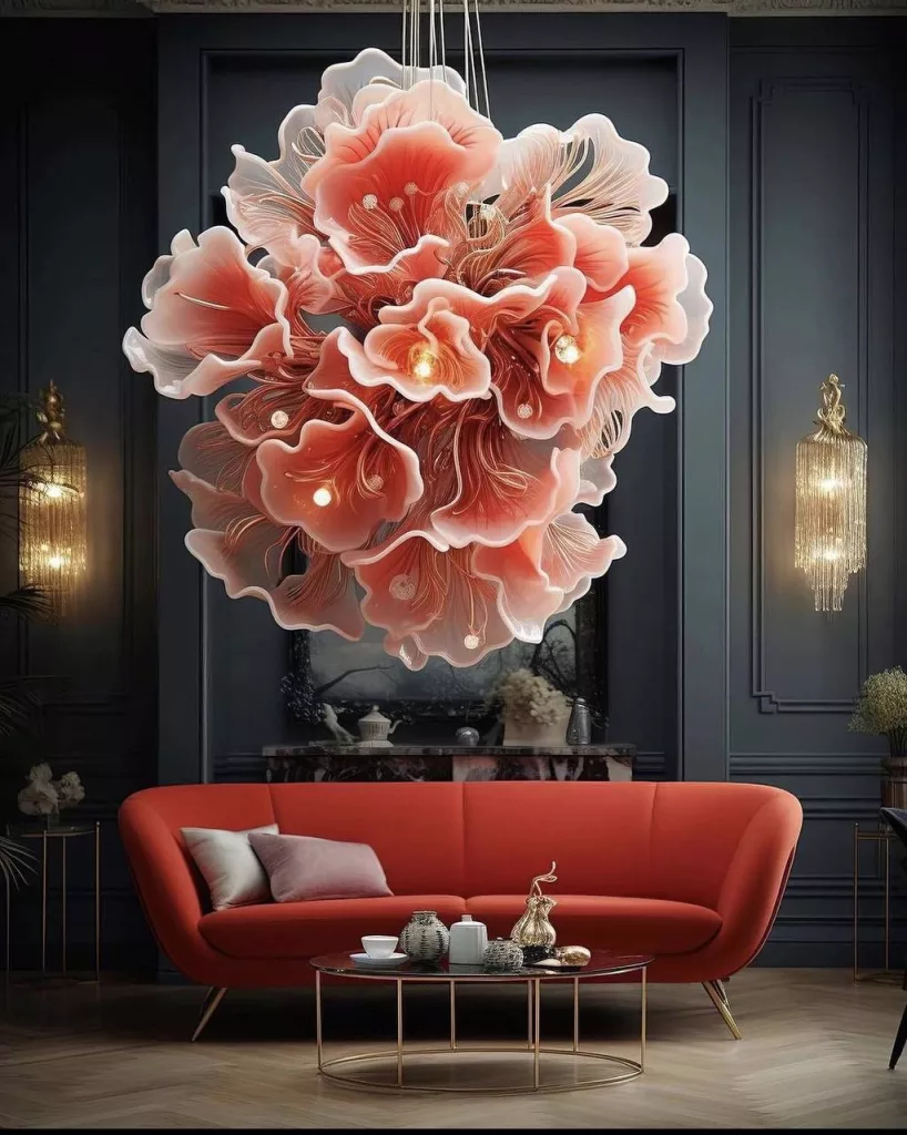 Flower Inspired Chandelier: Unveiling Elegance in Floral Lighting