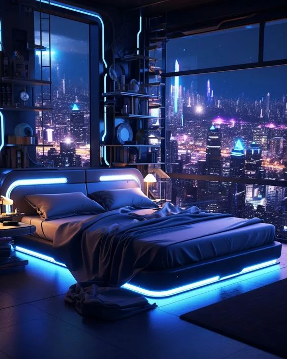 Envisioning the Future of Sleep and Relaxation: The Ultimate Futuristic Bedroom Design