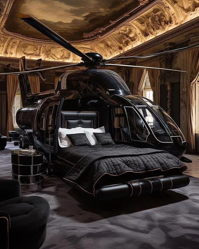 Unique Features of Helicopter Shape Beds