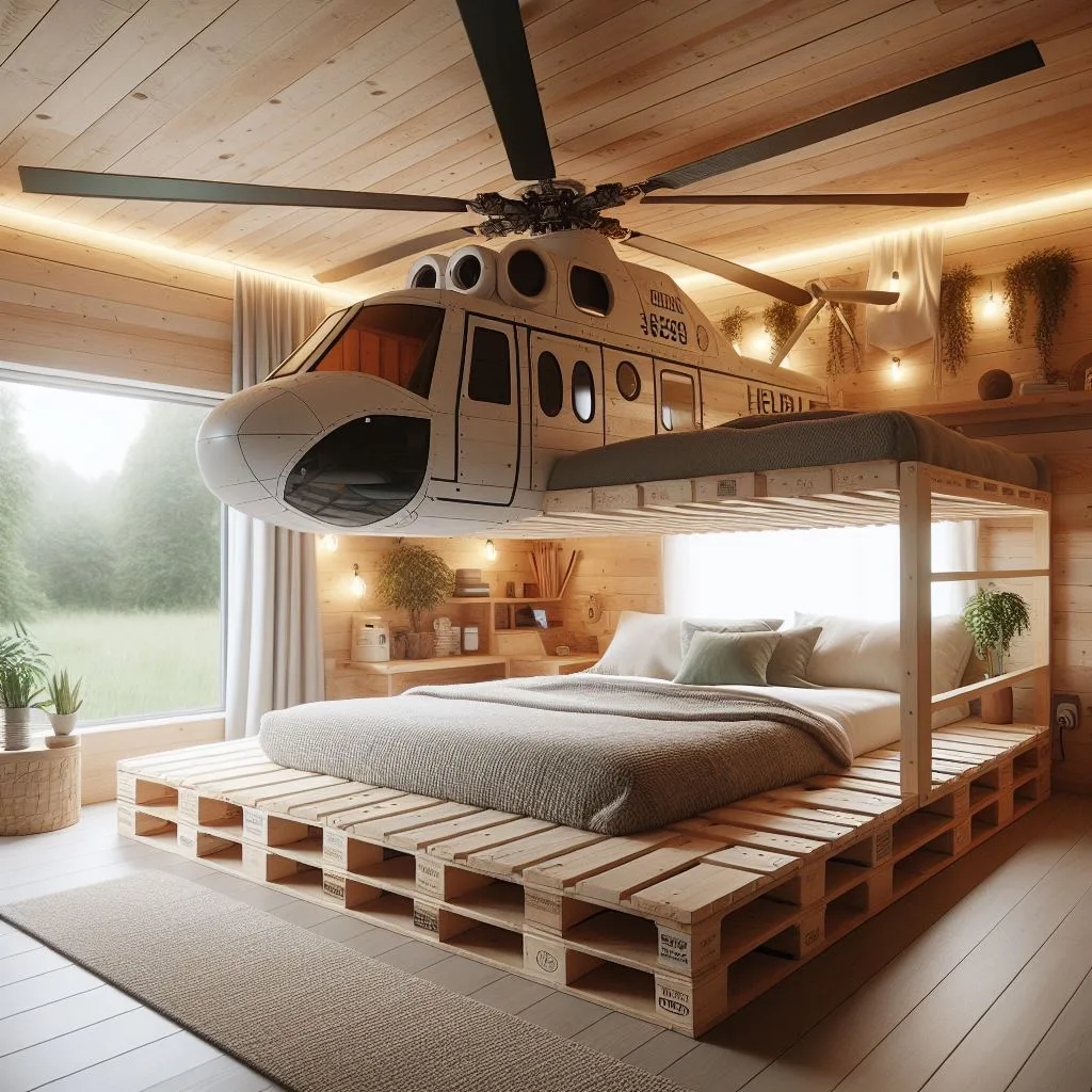 Design Inspiration for Helicopter Themed Bunk Beds