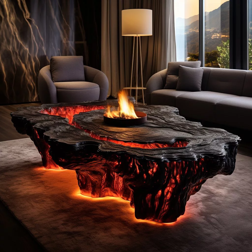 Versatile Lava Coffee Tables