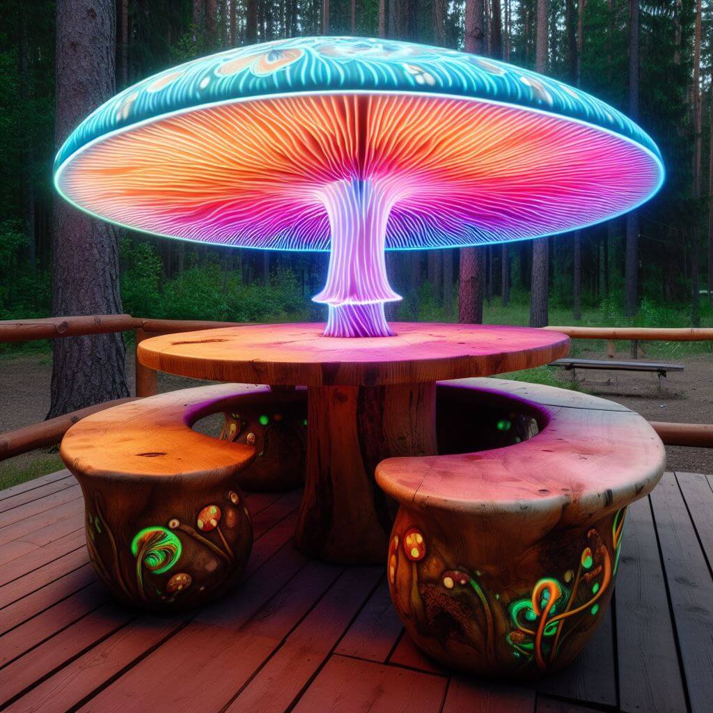 Aesthetic Benefits of Mushroom Tables