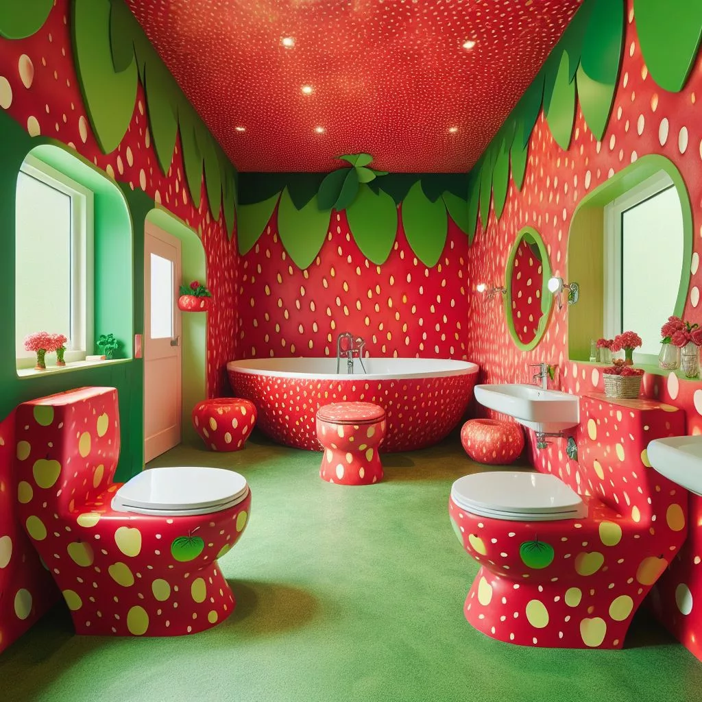 Indulge in the Allure of a Strawberry Style Bathroom