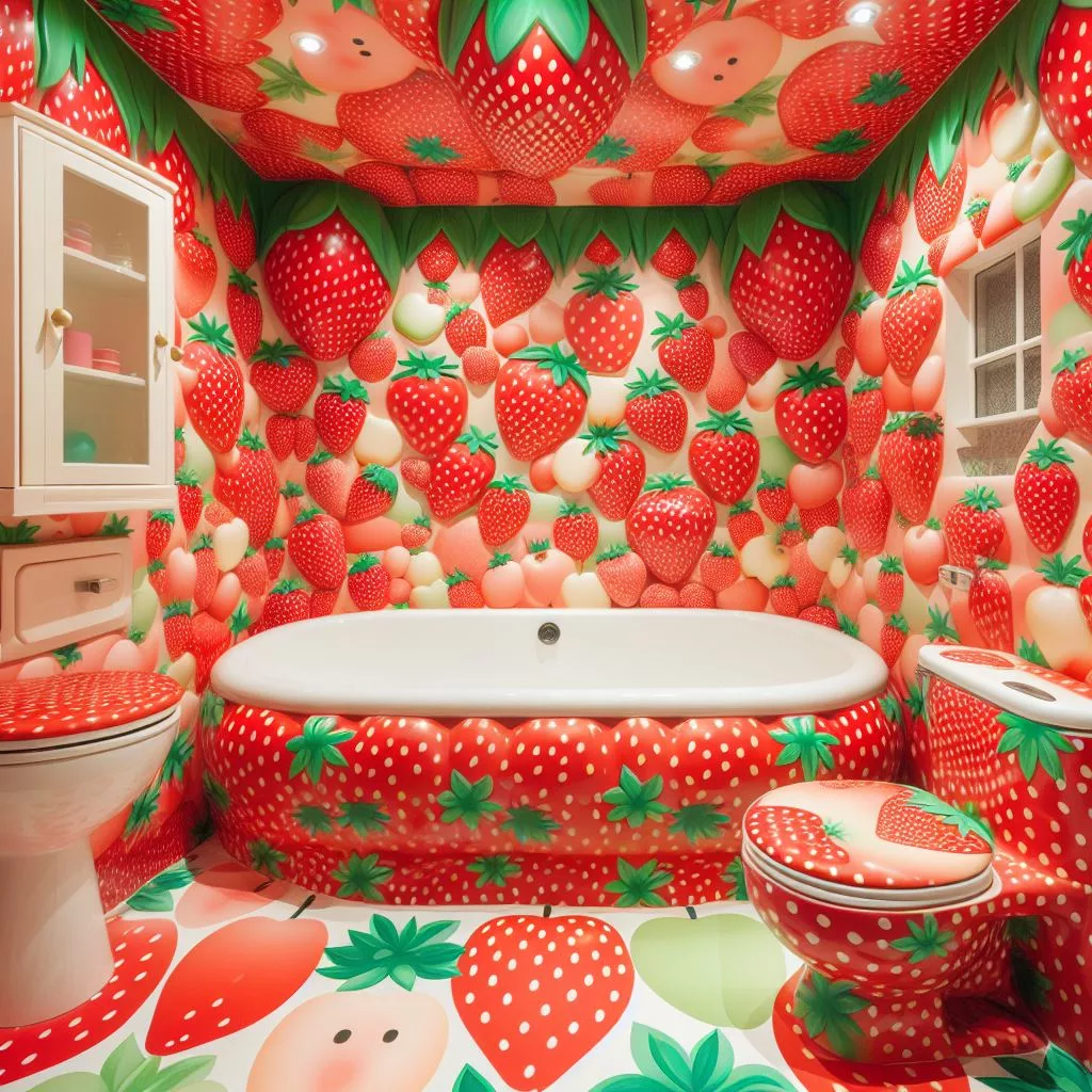 Accessorizing with Strawberry Charm: Finishing Touches for Your Bathroom