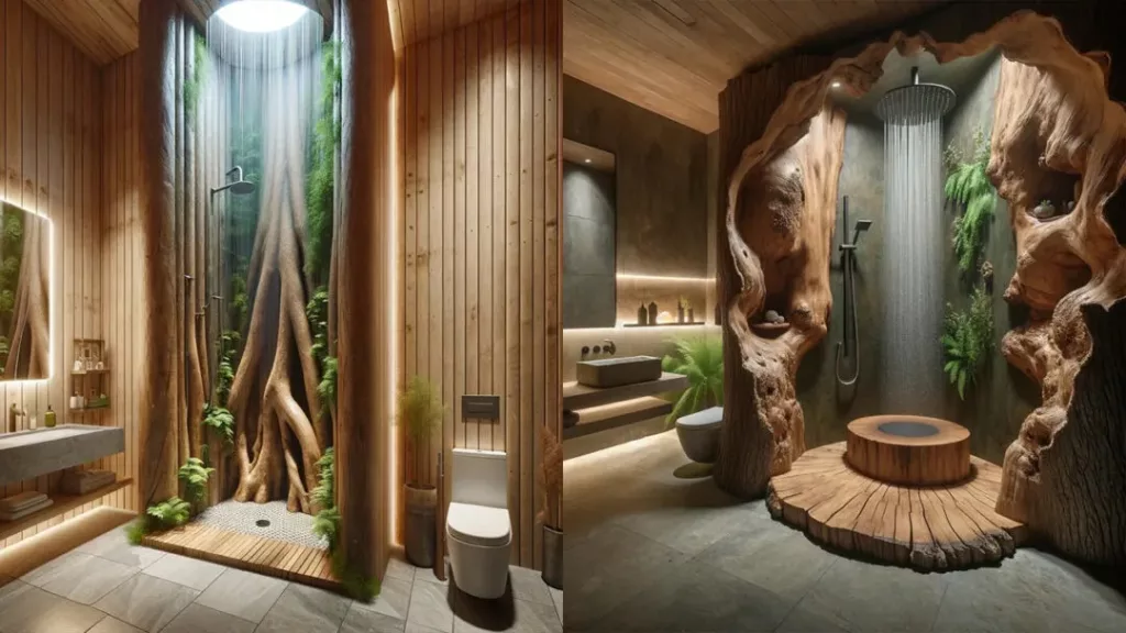 Tree Trunk Shower: Innovative Designs Inspired by Nature's Majesty