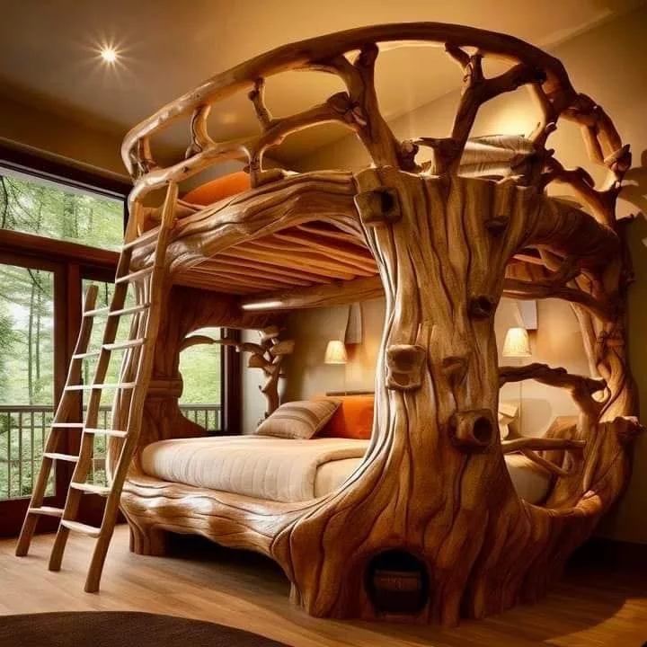 Unique Aesthetics of Treehouse Bunk Beds