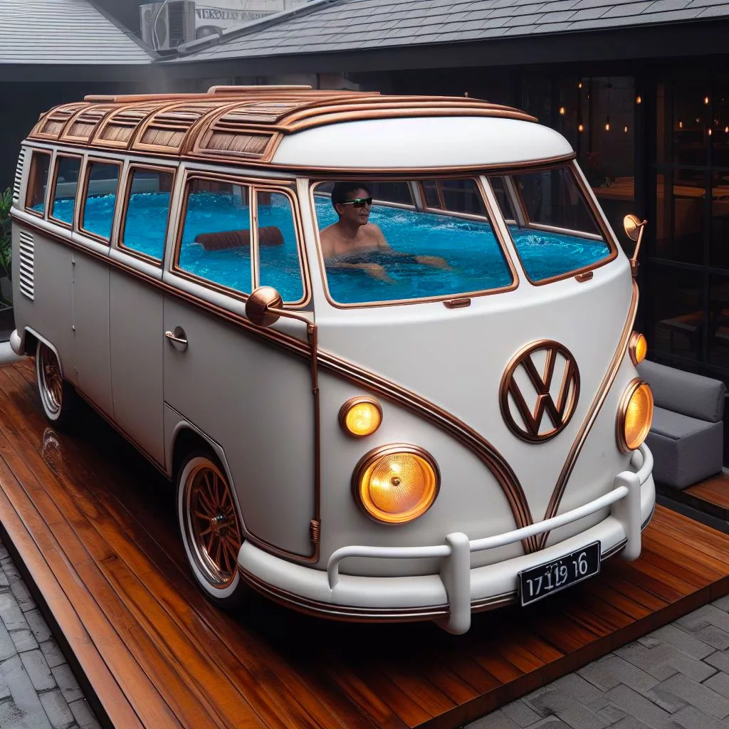 Volkswagen Bus Hot Tubs: Retro Oasis for Modern Patios