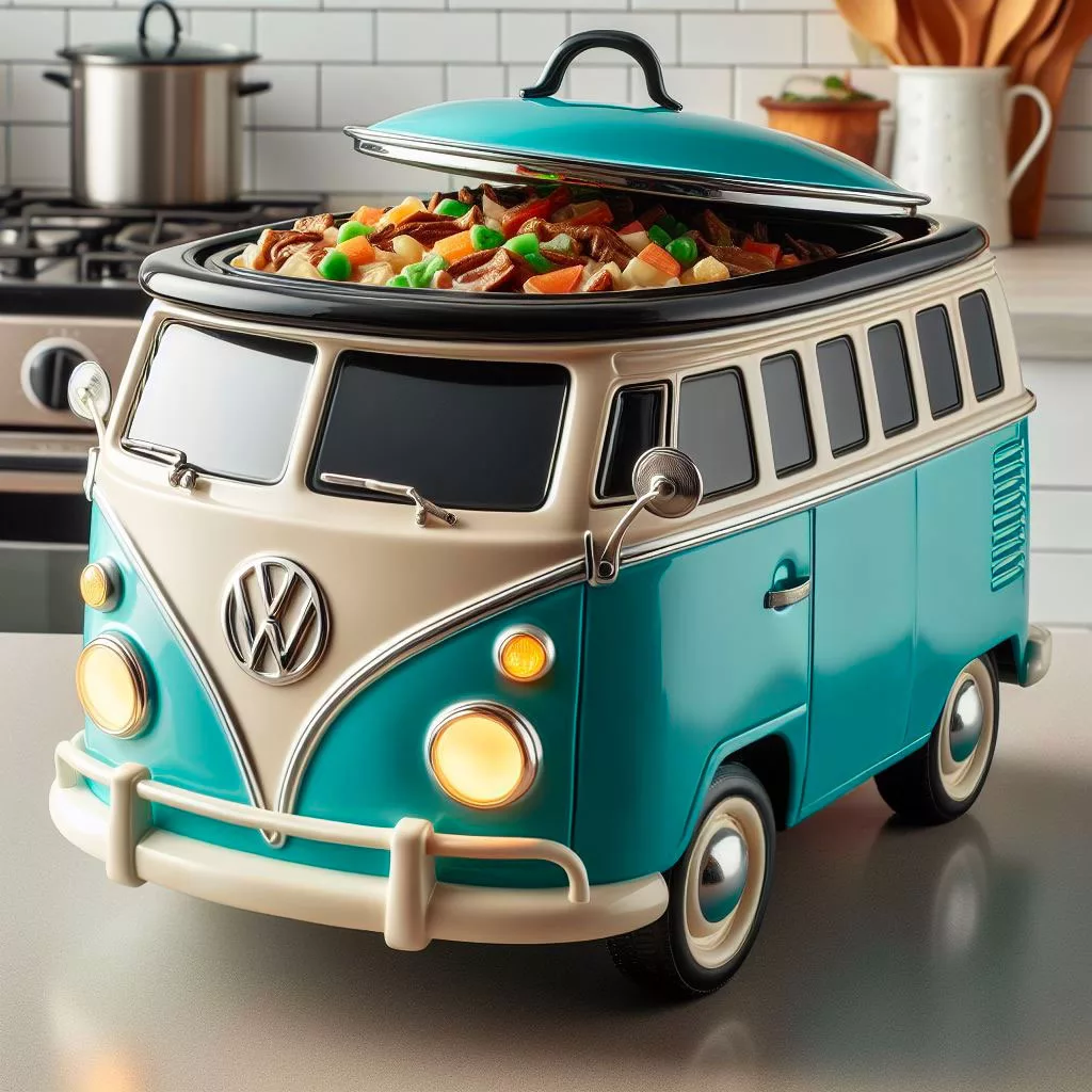 Volkswagen Bus Slow Cookers: Retro Cooking Charm