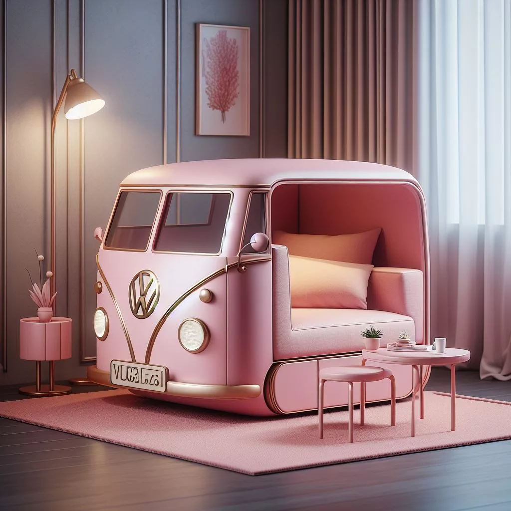 Volkswagen Inspired Sofa: Crafting Classic Car Furniture