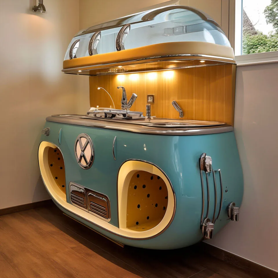 Retro Charm of VW Type 2 Vanities