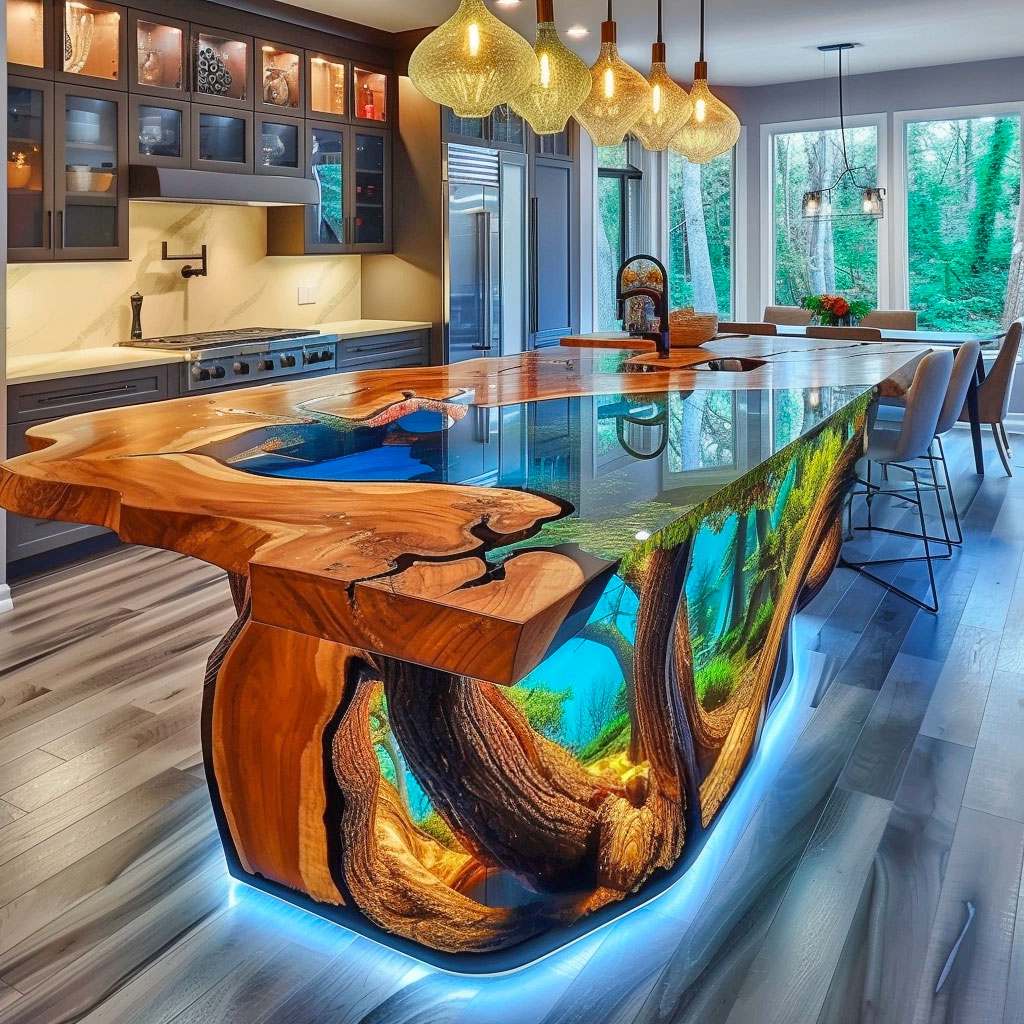 Creative Applications of Epoxy Wood