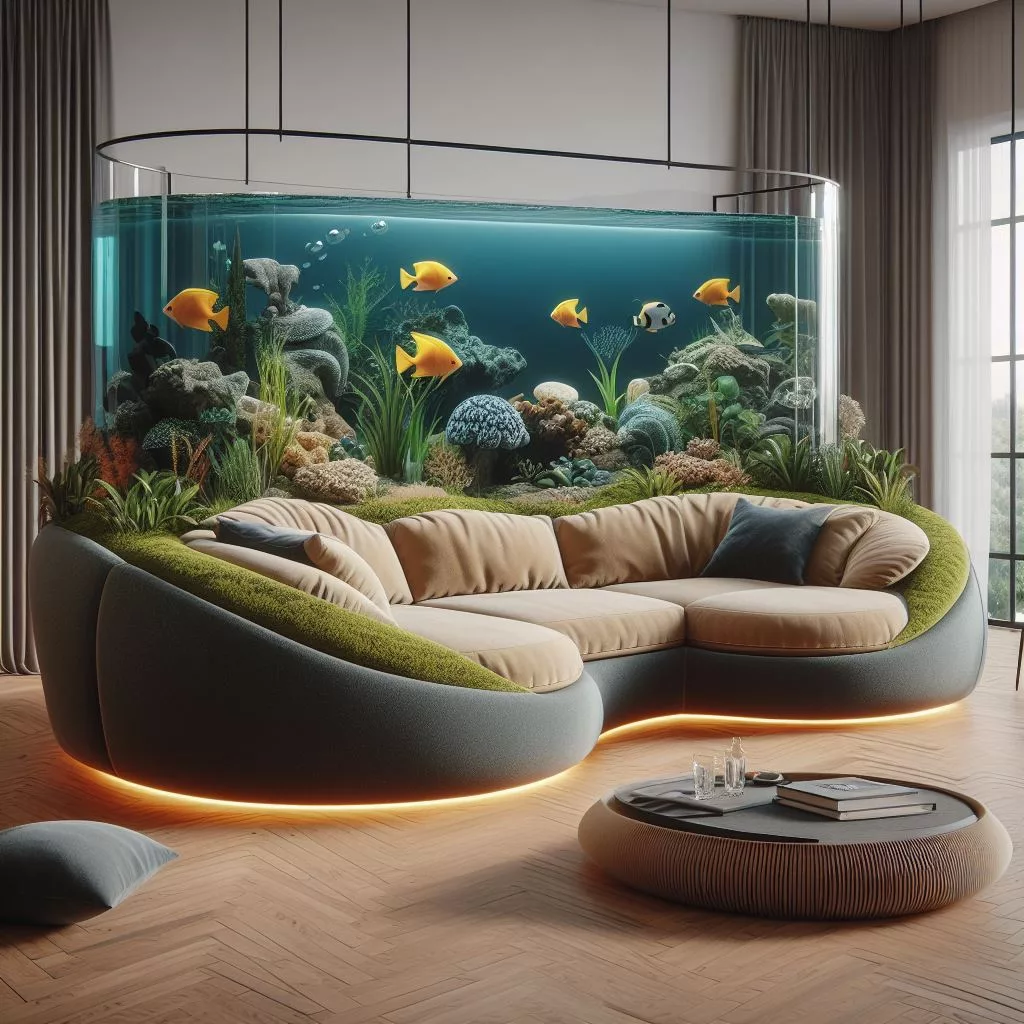 Exceptional Craftsmanship: Behind the Scenes of the Aquarium-Inspired Sofa