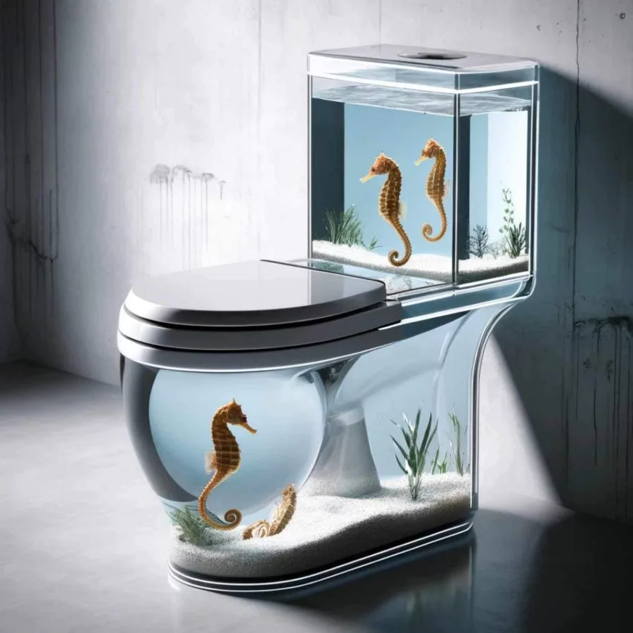 The Symphony of Nature and Sanitation: Aquarium Toilets as a Symphony for the Senses 