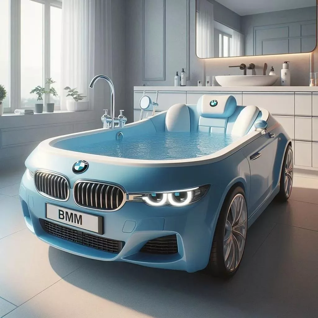 Redefining Bathing Rituals with the BMW-Inspired Bathtub 