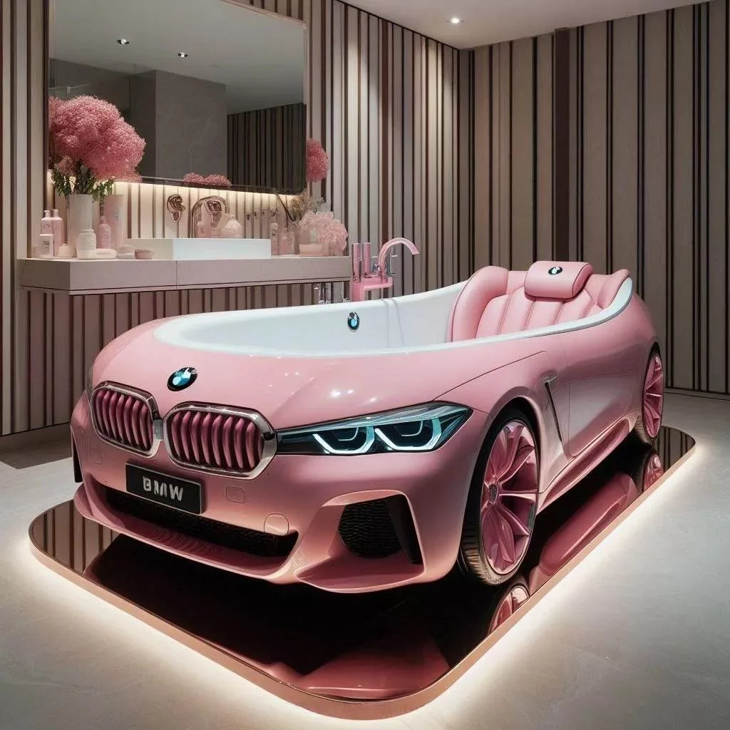 Automotive Inspiration in Your Bathroom Sanctuary: The BMW Bathtub 