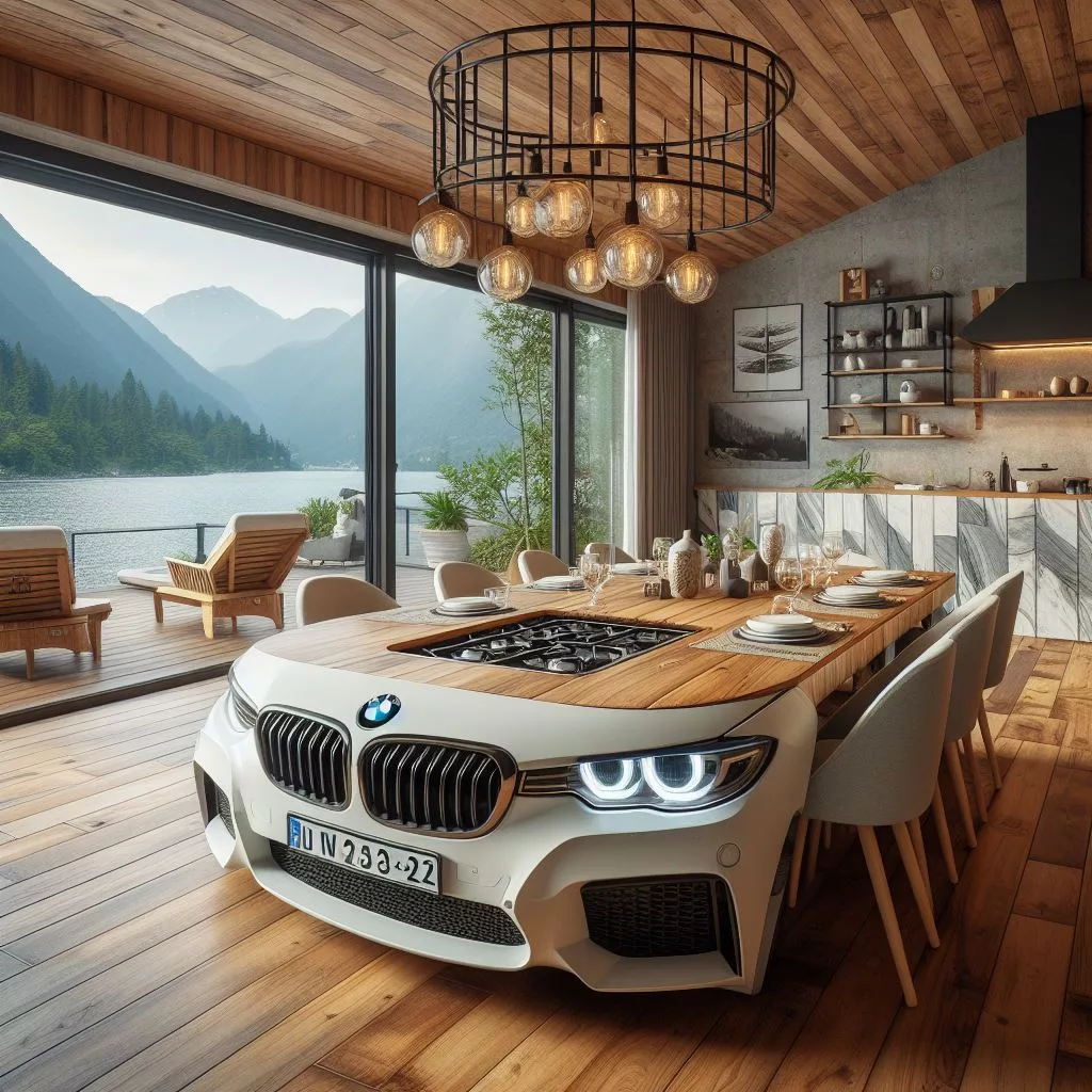 3. Automotive Ambiance: Exploring the World of BMW-Shaped Dining Tables