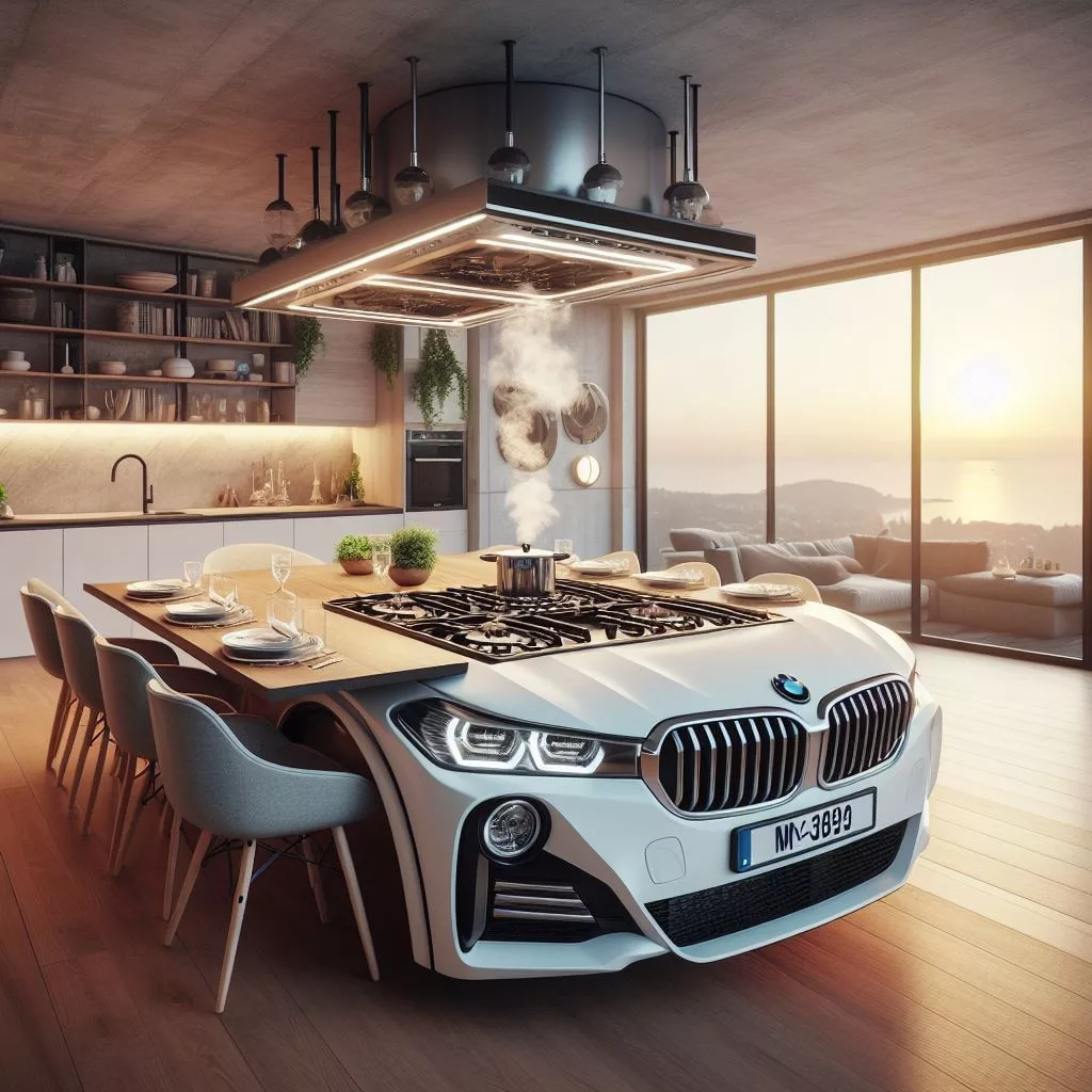 4. Revamp Your Dining Room: The Allure of BMW-Shaped Tables