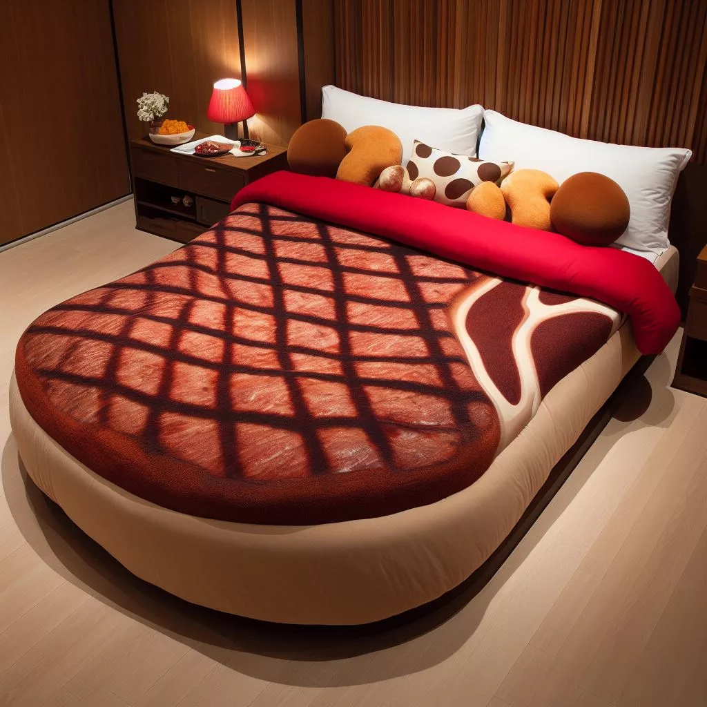 Savor the Flavor: A Bed Designed for Beef Steak Lovers 