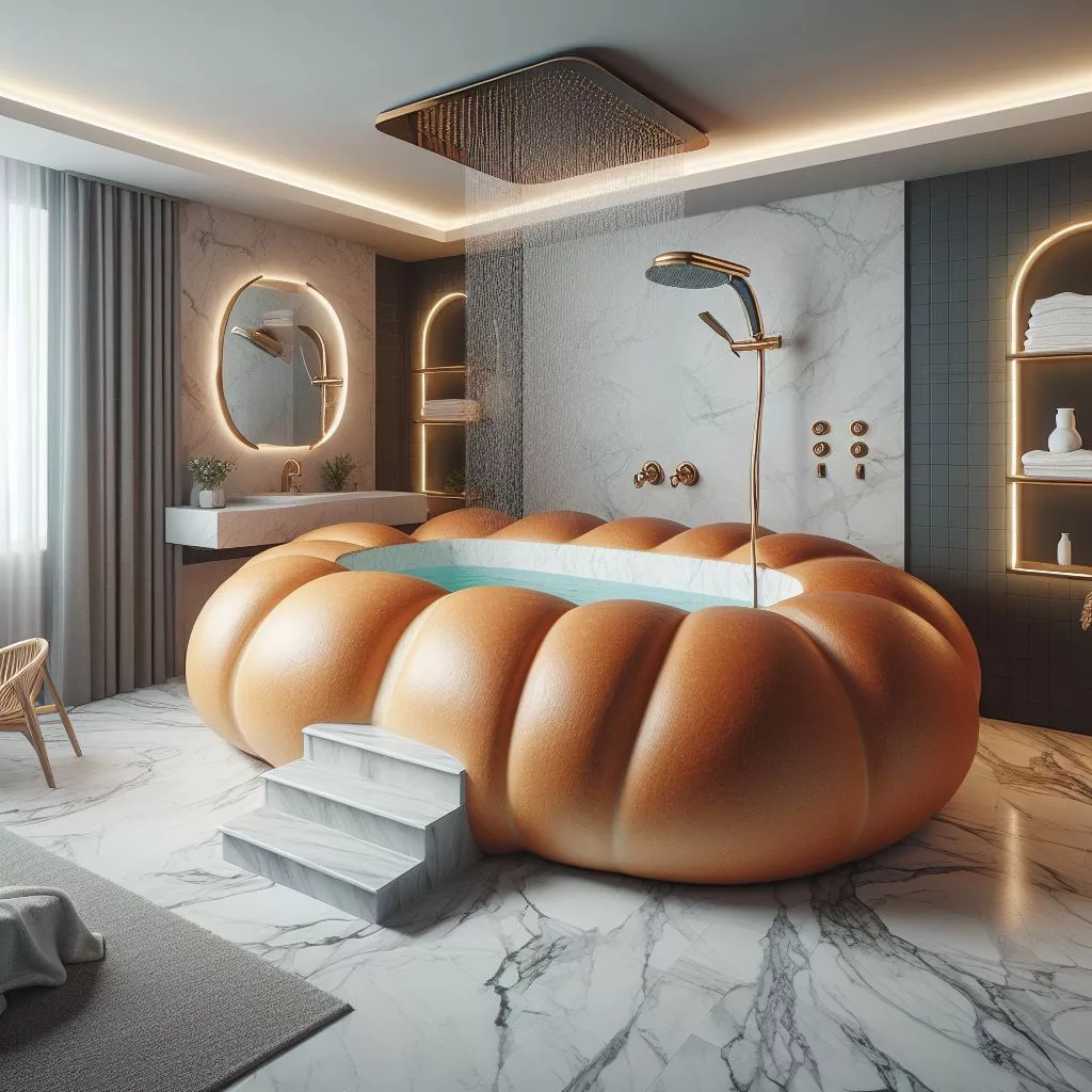 Roll with Relaxation: The Bread-Shaped Bathtub for Ultimate Comfort 