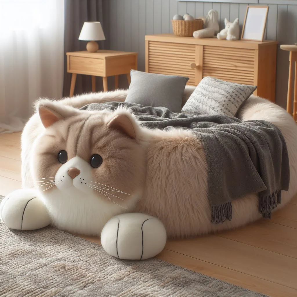 The Comforting Coziness of Cat-Shaped Beds