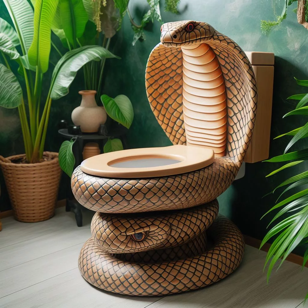 The Cobra as a Symbol of Power and Protection: Delving into the Cultural Context of the Cobra-Shaped Toilet