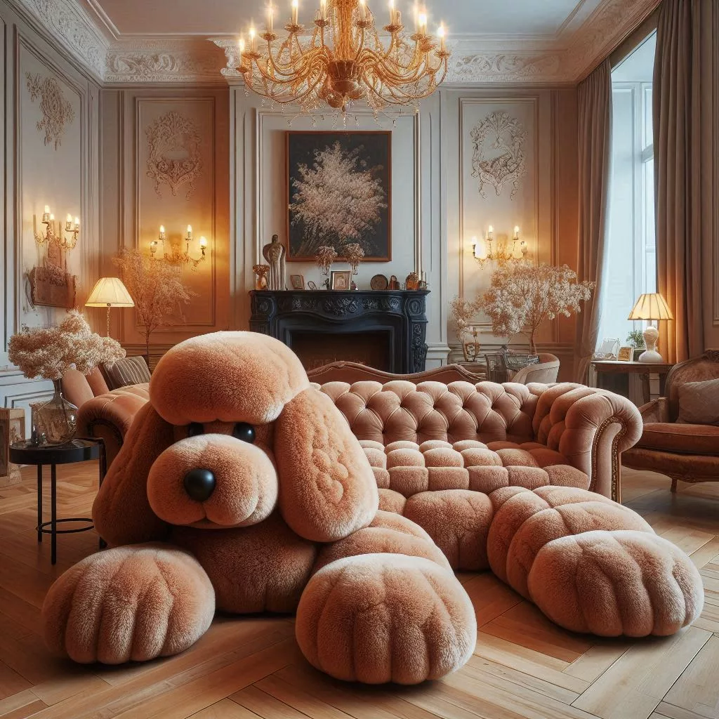 Unconventional Elegance: Unique Dog-Shaped Sofa Designs