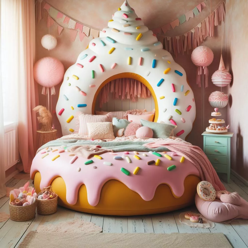 Jelly-Filled Joy: A Donut Bed for a Sweet and Satisfying Sleep