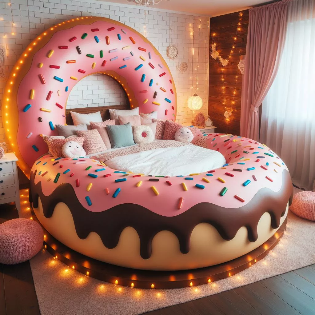 Sink into Doughy Bliss: A Donut-Shaped Bed for Ultimate Relaxation