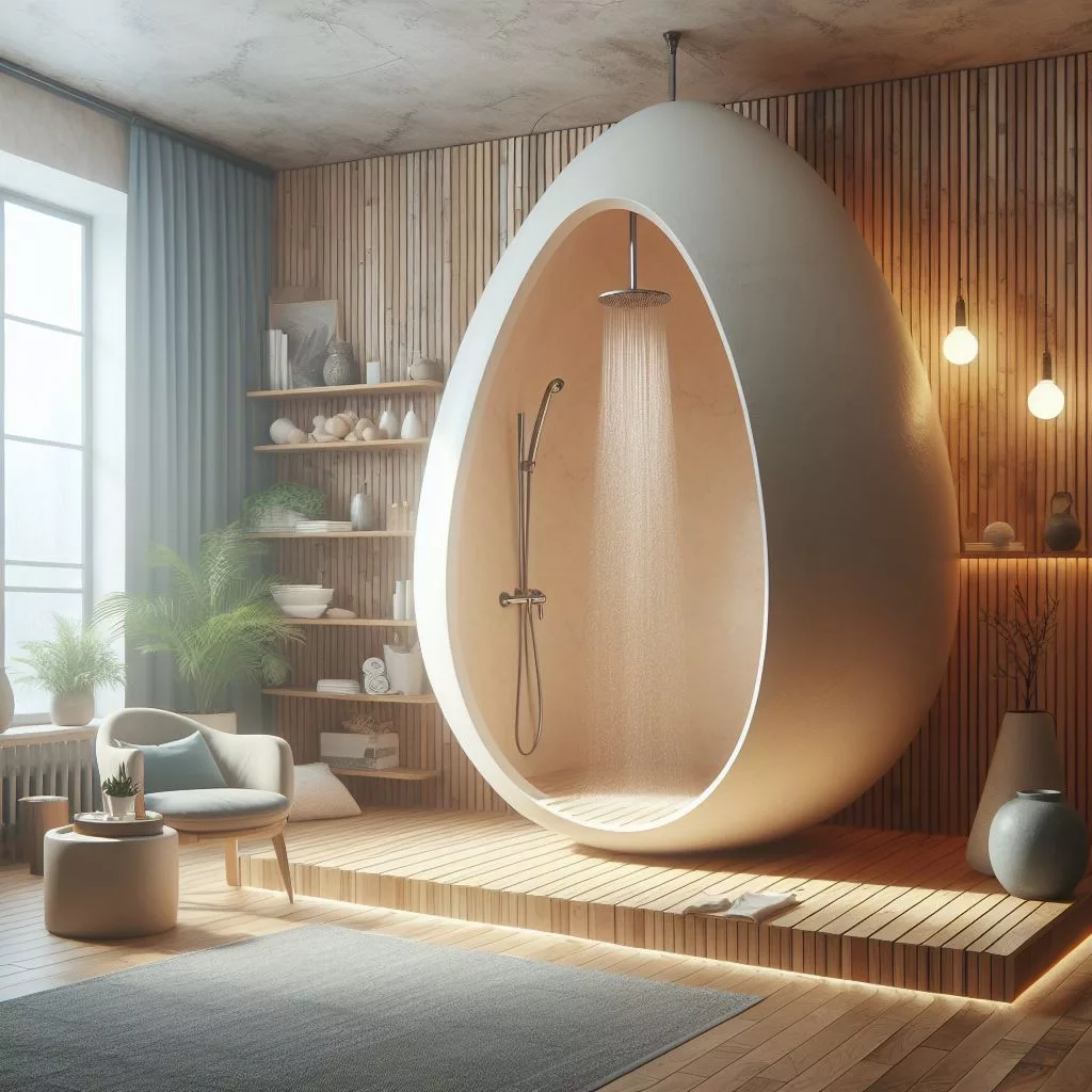 Make a Statement: Bold and Beautiful Egg Shaped Bathroom