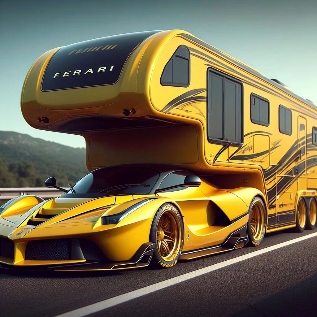 The Genesis of an Automotive Masterpiece: Unveiling the Ferrari-Inspired Truck Motorhome